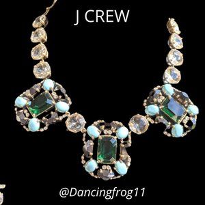J Crew Vintage Grand Stone Necklace Rare